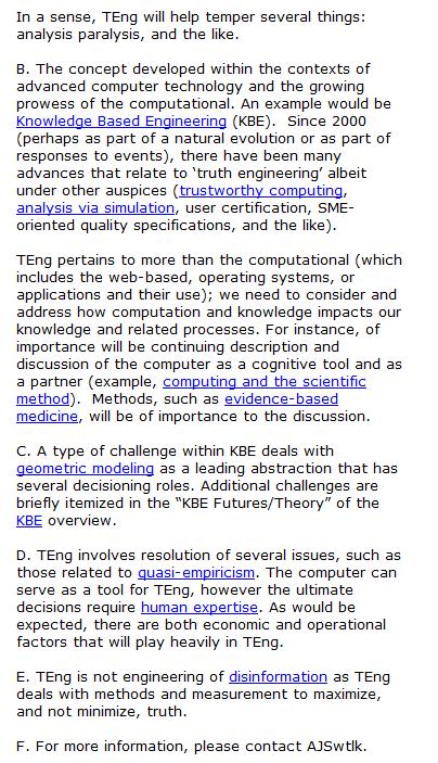 Truth
                          Engineering